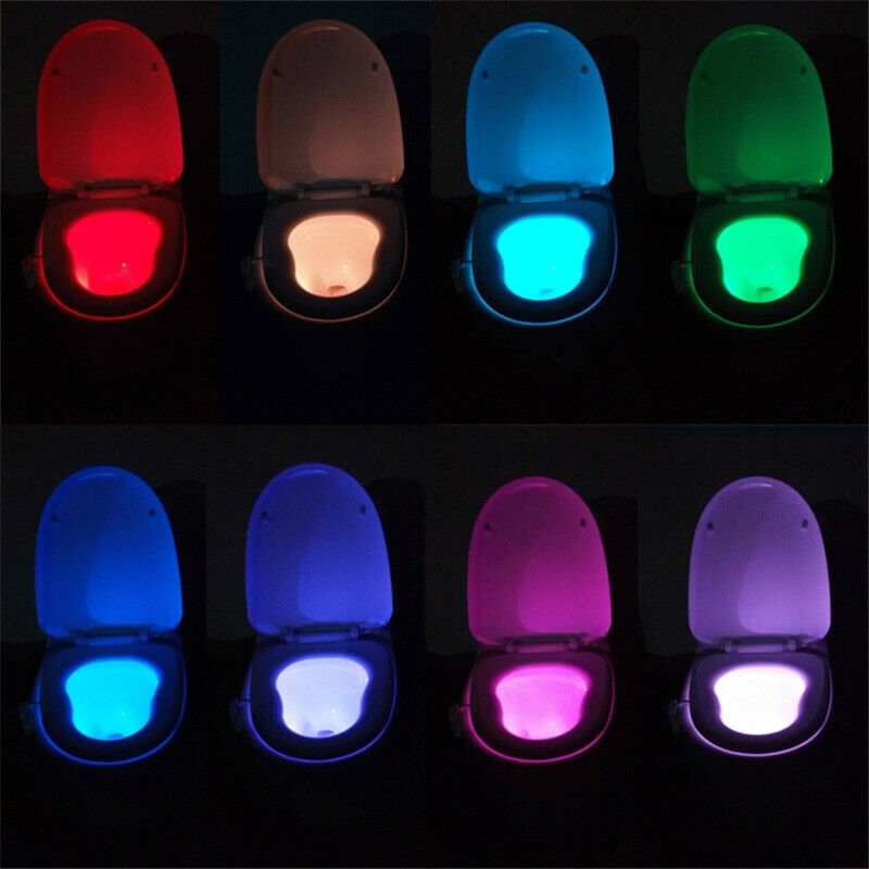 Bowl Bathroom Toilet Night LED 8 Color