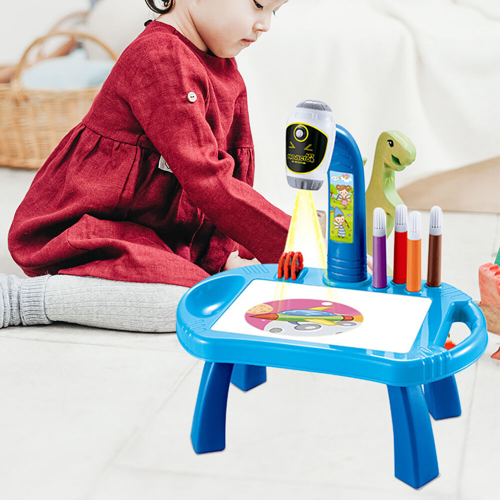 Children Kids Led Projector Art Drawing Table