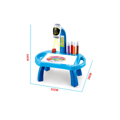 Children Kids Led Projector Art Drawing Table