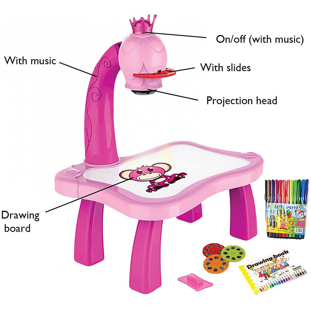 Children Led Projector Art Drawing Table