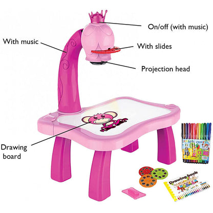 Children Led Projector Art Drawing Table