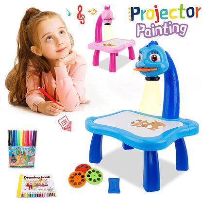 Children Led Projector Art Drawing Table