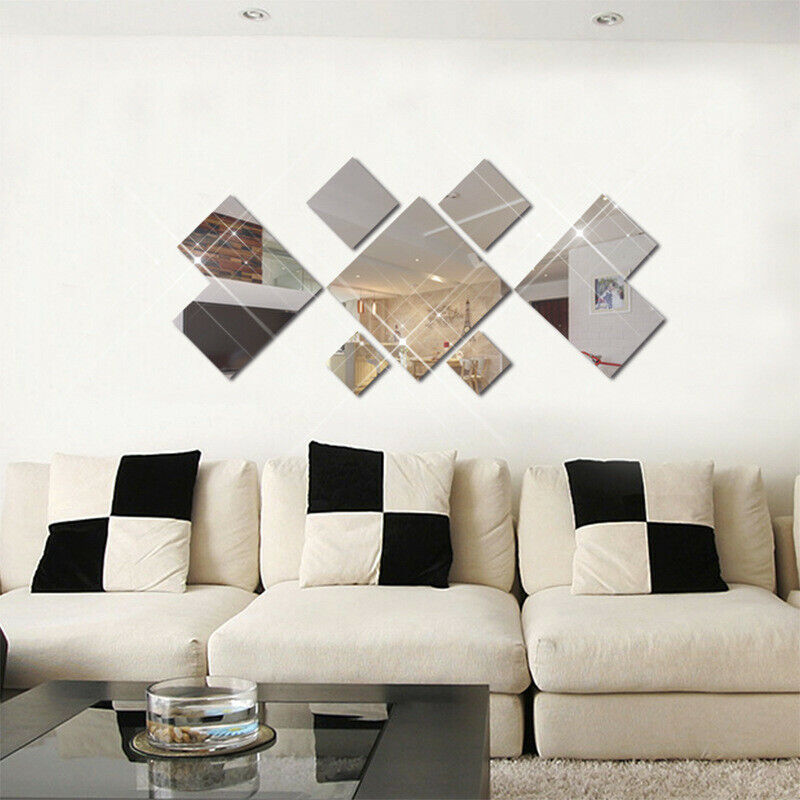 Creative 3D Mirror Wall Sticker Modern Wall Art