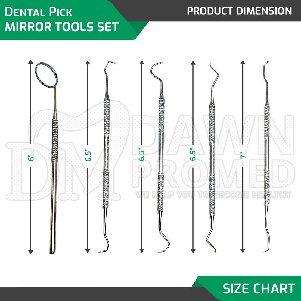 Dental Pick Mirror Tools Set