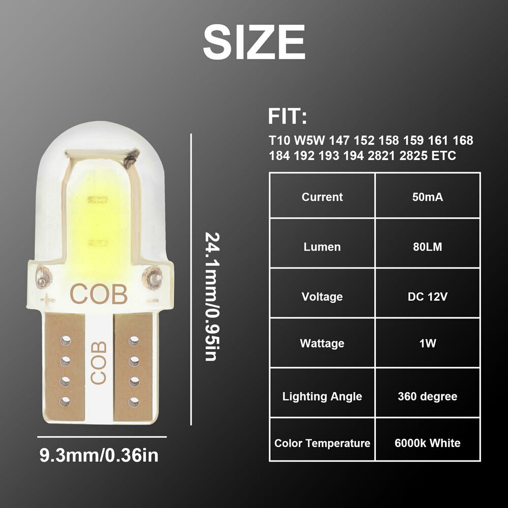 White COB LED Light Bulbs