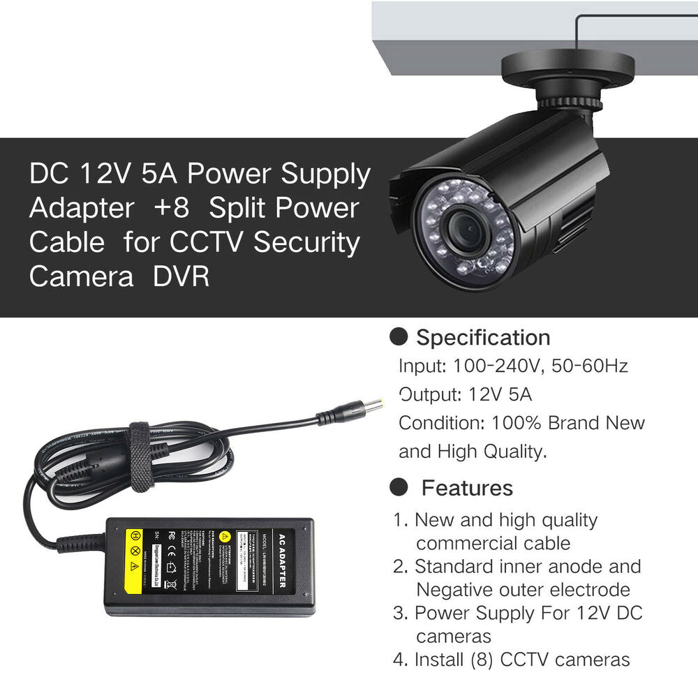 Power Supply Adapter For CCTV