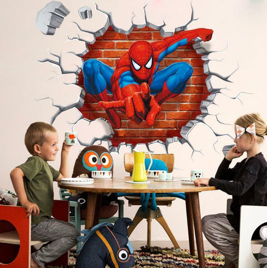 US 3D Wall Stickers Spider man