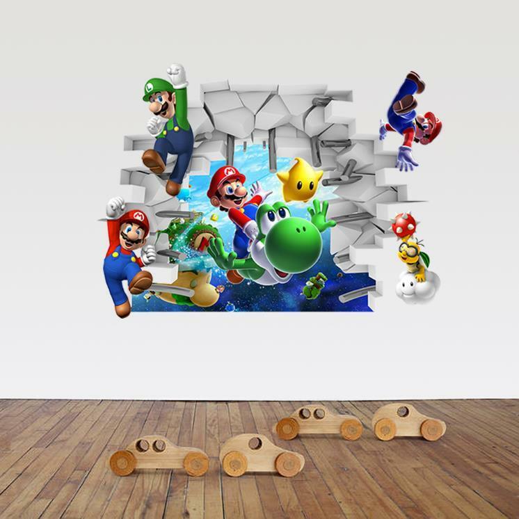 US 3D Wall Stickers Super Mario