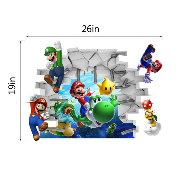 US 3D Wall Stickers Super Mario