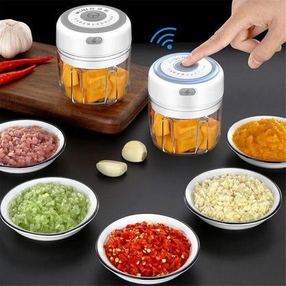 Electric 300ML Garlic Press Chopper