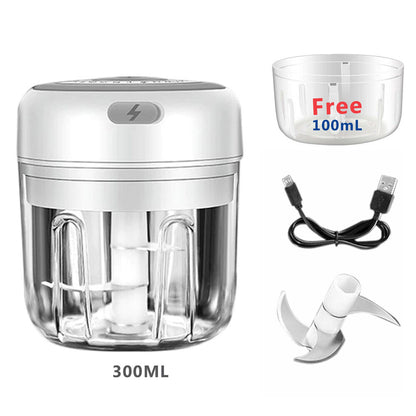 Electric 300ML Garlic Press Chopper