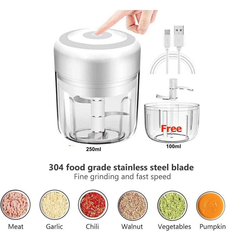 Electric Mini Garlic Chopper Meat Grinder