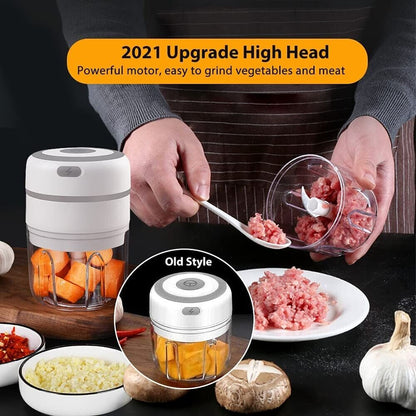 Electric Mini Garlic Chopper Meat Grinder