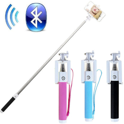 Extendable Wireless Bluetooth Shutter Selfie Monopod Stick