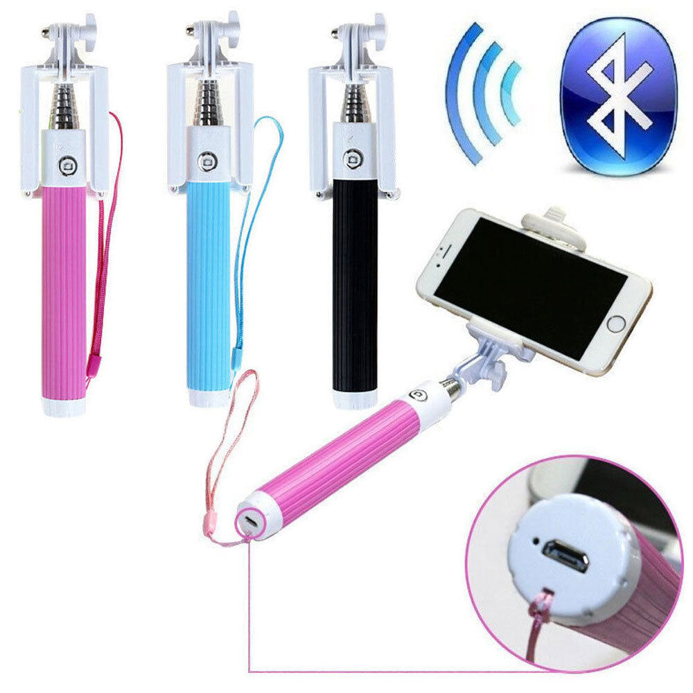 Extendable Wireless Bluetooth Shutter Selfie Monopod Stick