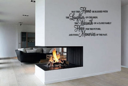 HOME LAUGHTER WARMTH HOPE VINYL WALL