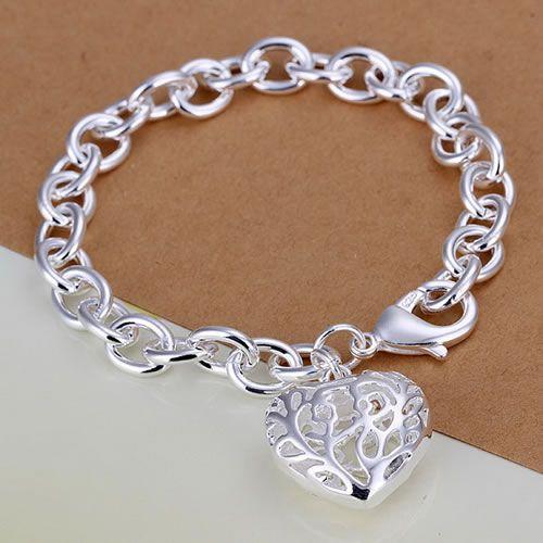 Silver Plated Heart bracelet