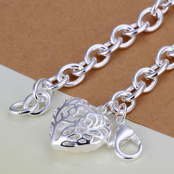 Silver Plated Heart bracelet