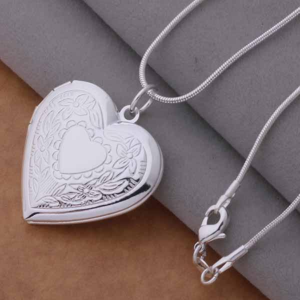 Heart Photo Locket Necklace