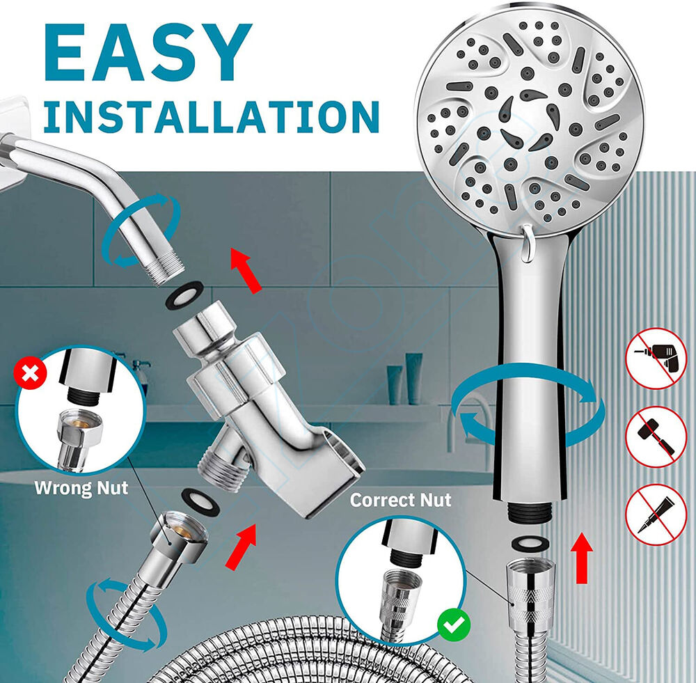 High Pressure 9-Settings Shower