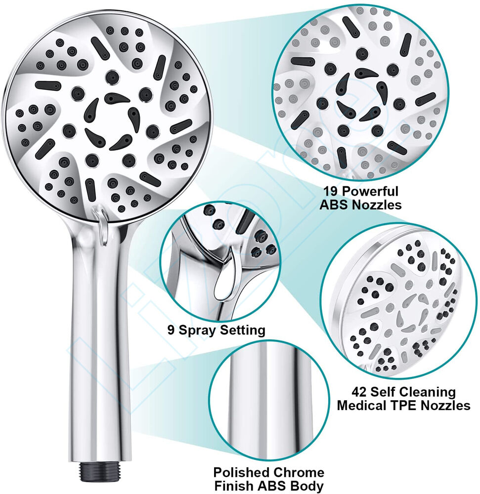 High Pressure 9-Settings Shower