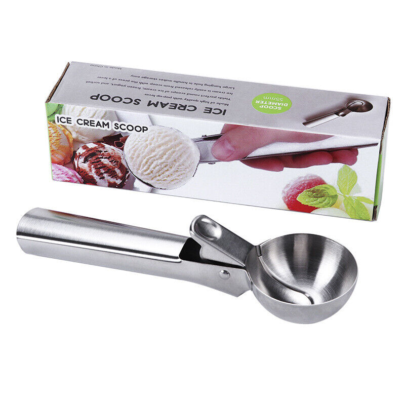 Ice Cream Scoop Stainless Steel Dough Spoon