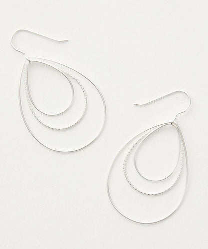 Italian 925 Sterling Silver Hoop Hook Earrings