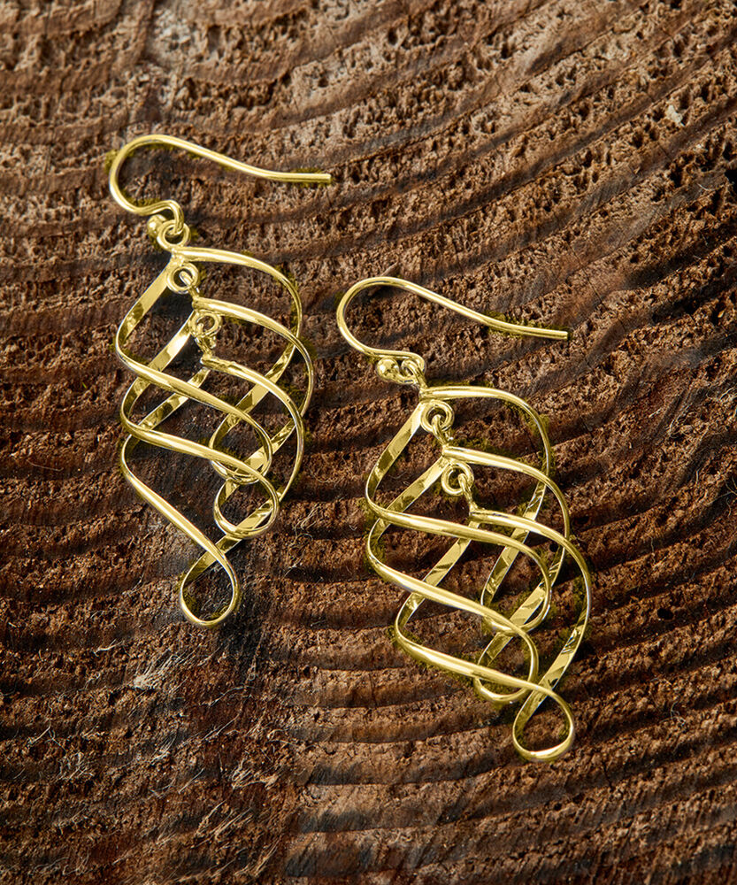 Italian 925 Sterling Hook Earrings