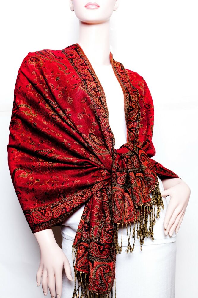 Paisley Pashmina Shawl / Wrap / scarves