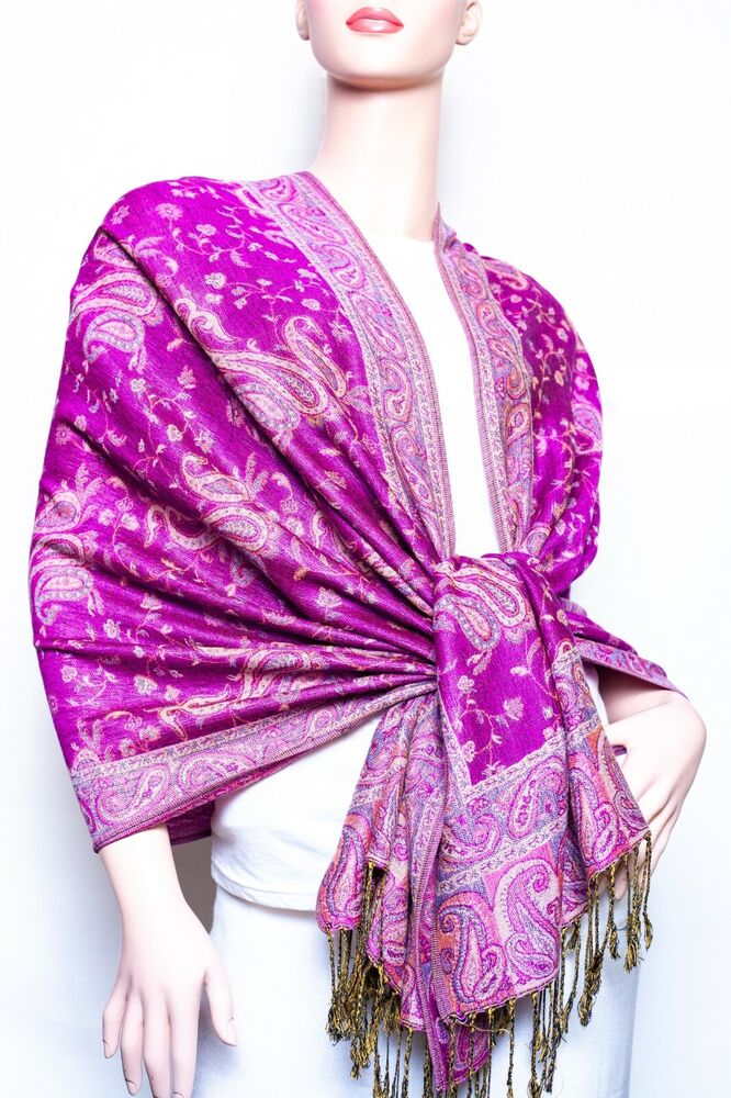 Paisley Pashmina Shawl / Wrap / scarves