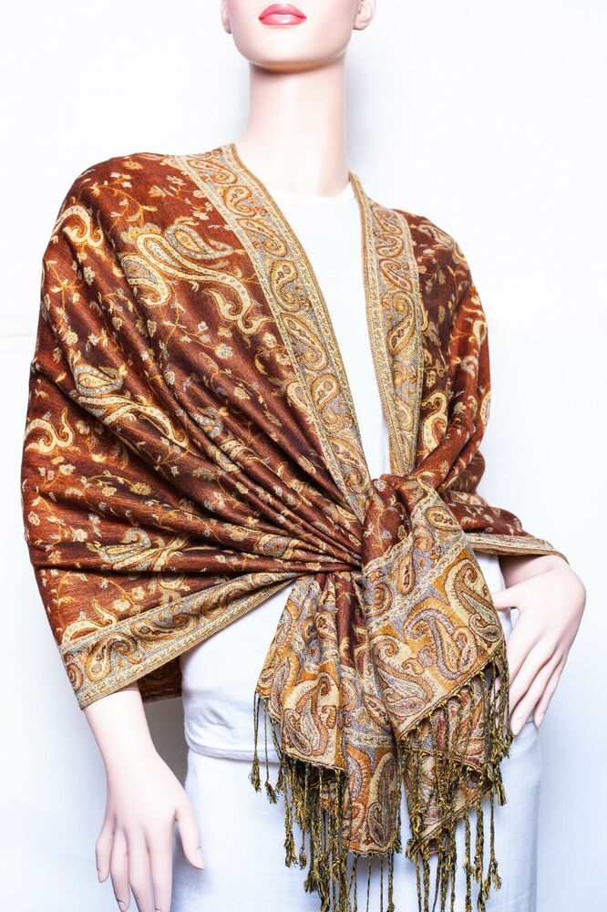 Paisley Pashmina Shawl / Wrap / scarves