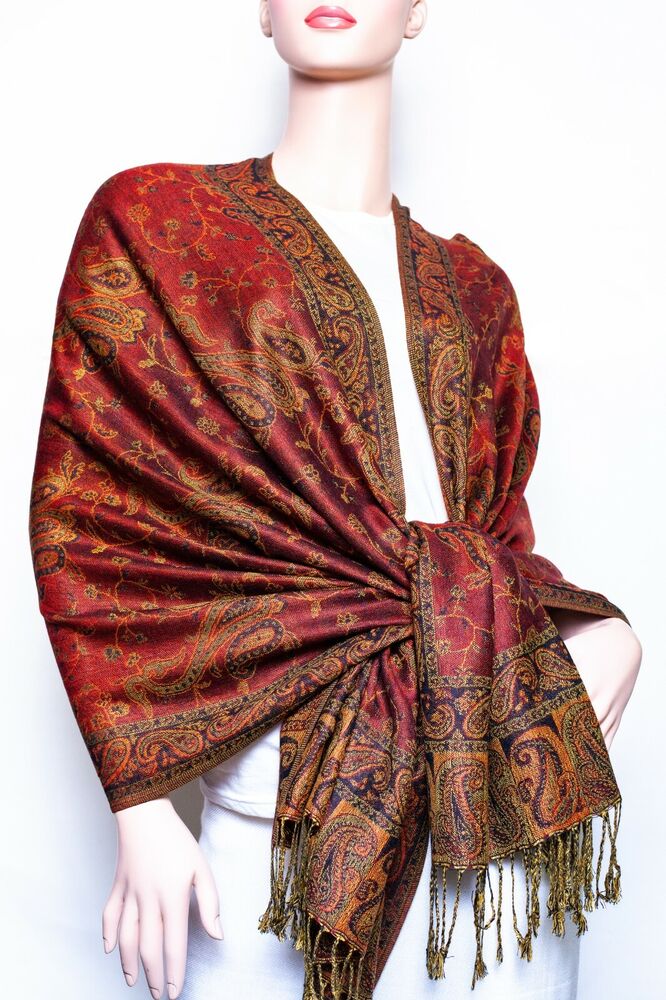 Paisley Pashmina Shawl / Wrap / scarves