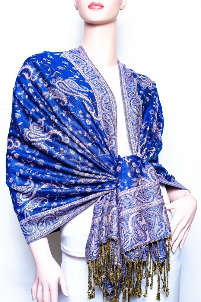 Paisley Pashmina Shawl / Wrap / scarves