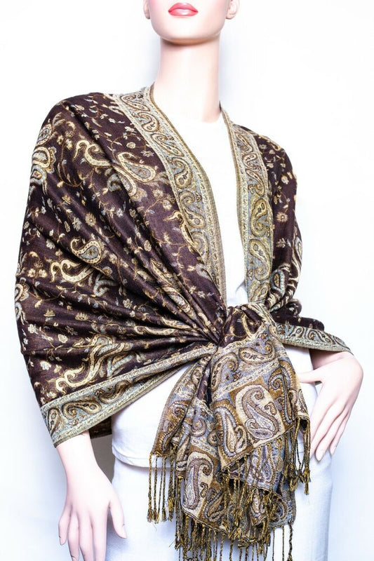 Paisley Pashmina Shawl / Wrap / scarves