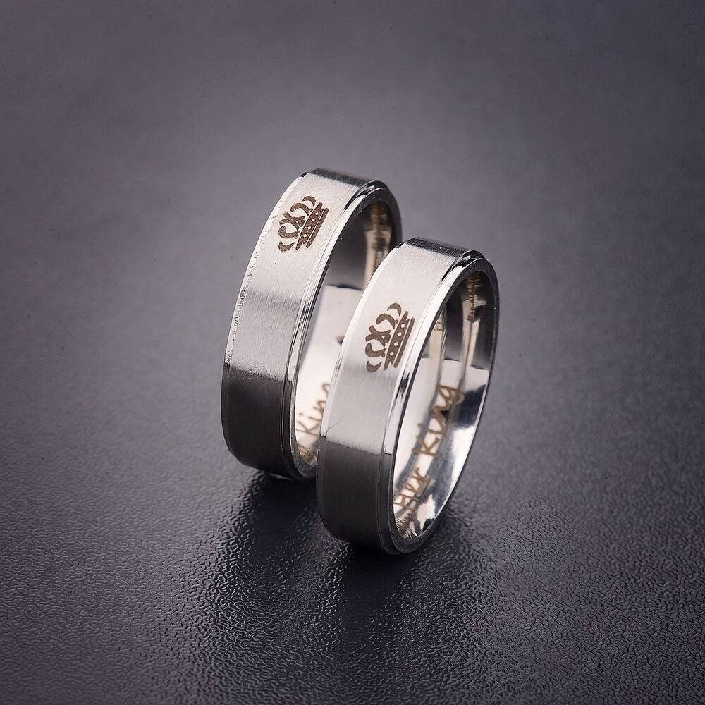 King and Queen Stainless Steel Ring