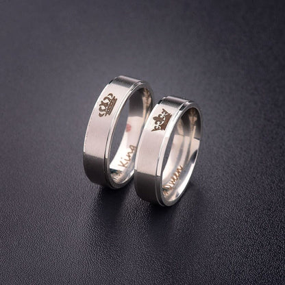 King and Queen Stainless Steel Ring