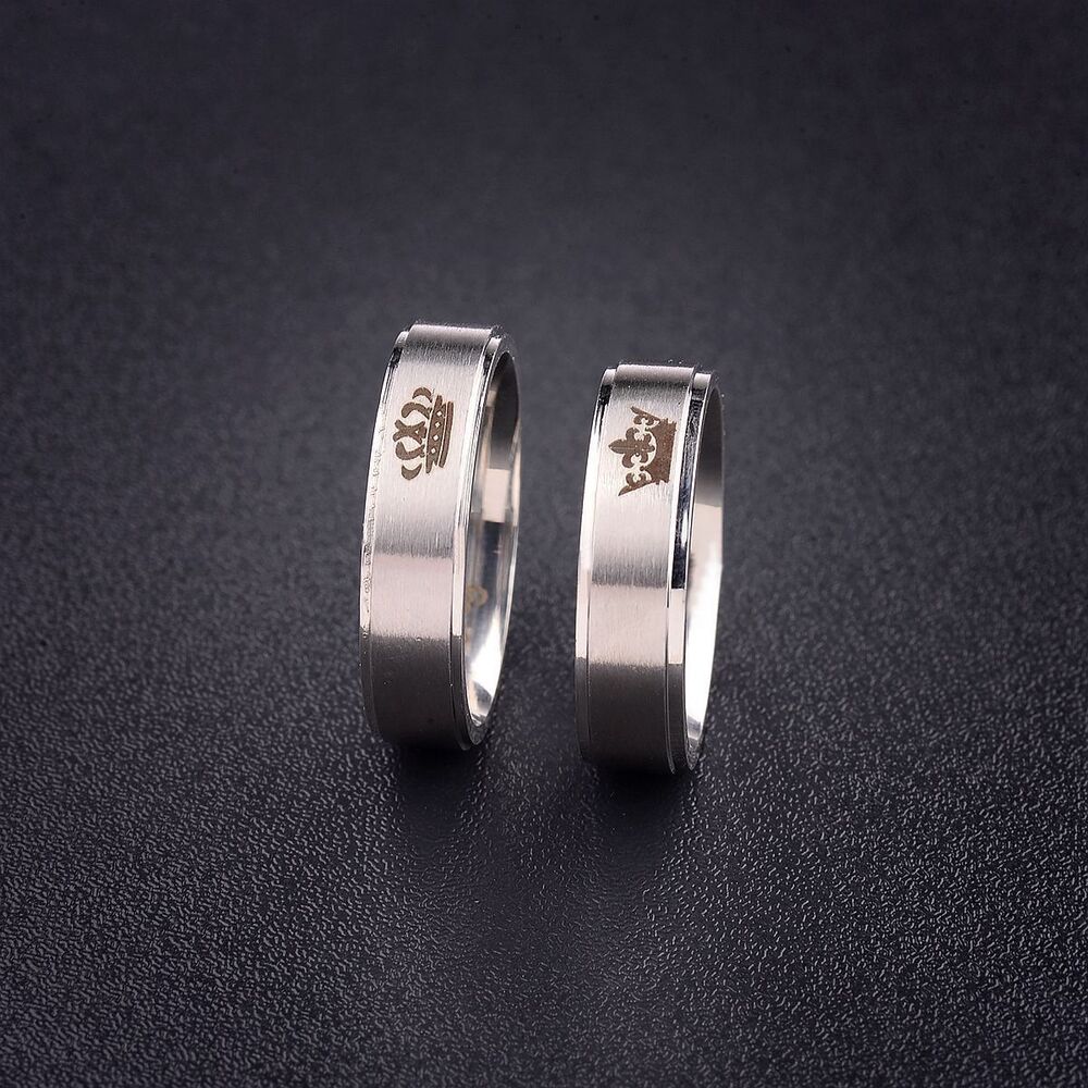 King and Queen Stainless Steel Ring