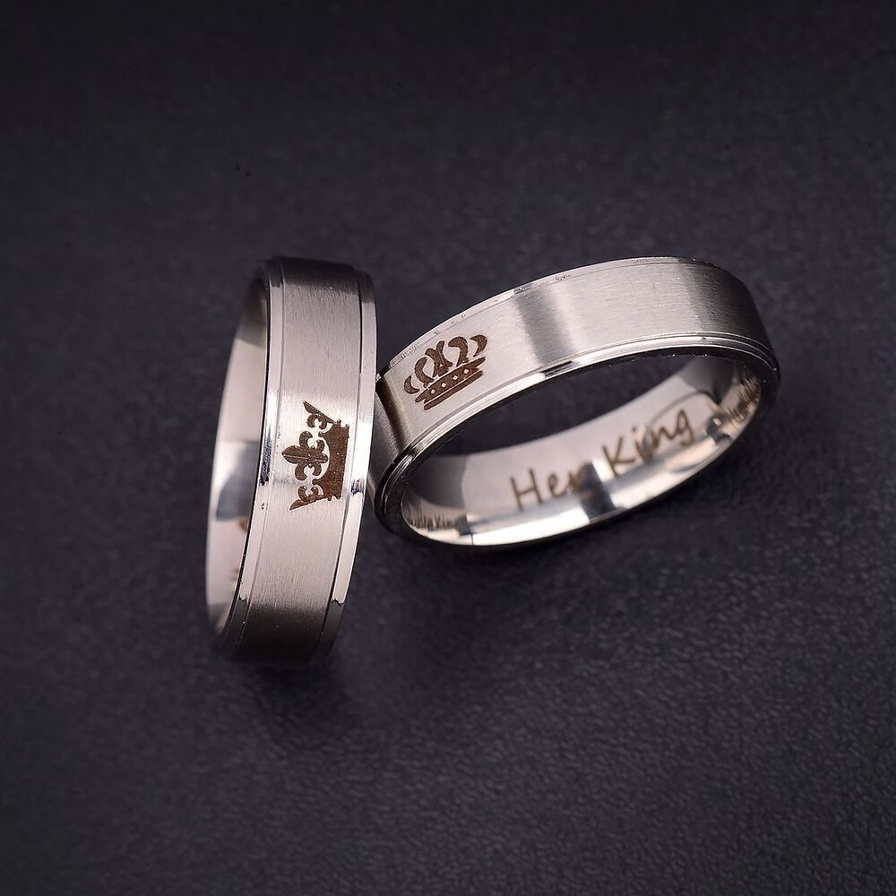 King and Queen Stainless Steel Ring