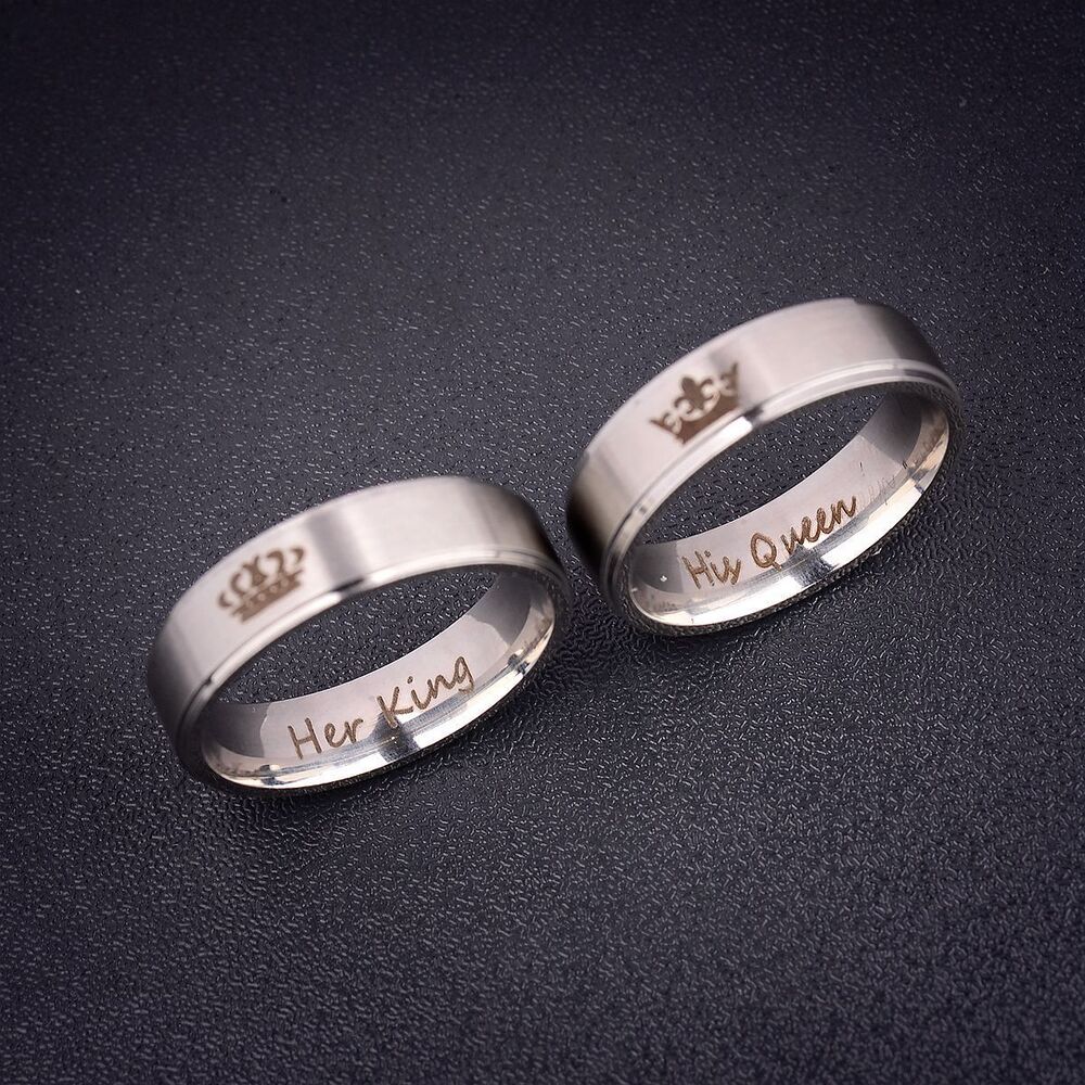 King and Queen Stainless Steel Ring