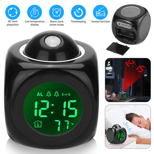 LED Projection Alarm Clock