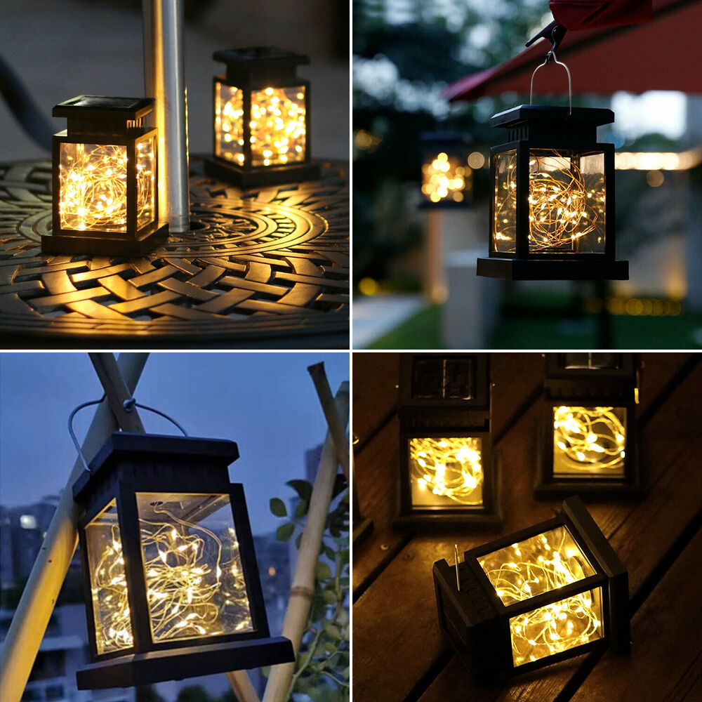 LED Solar Lantern Hanging Light