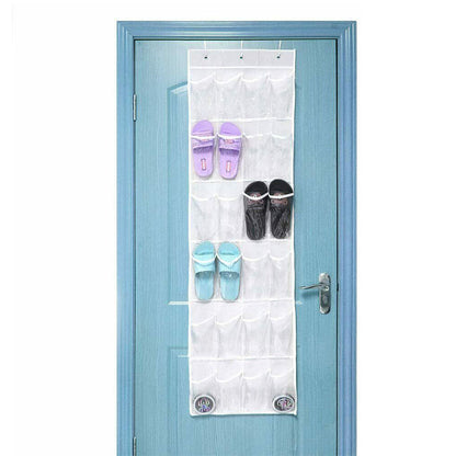 Large Clear Over The Door Shoe Rack