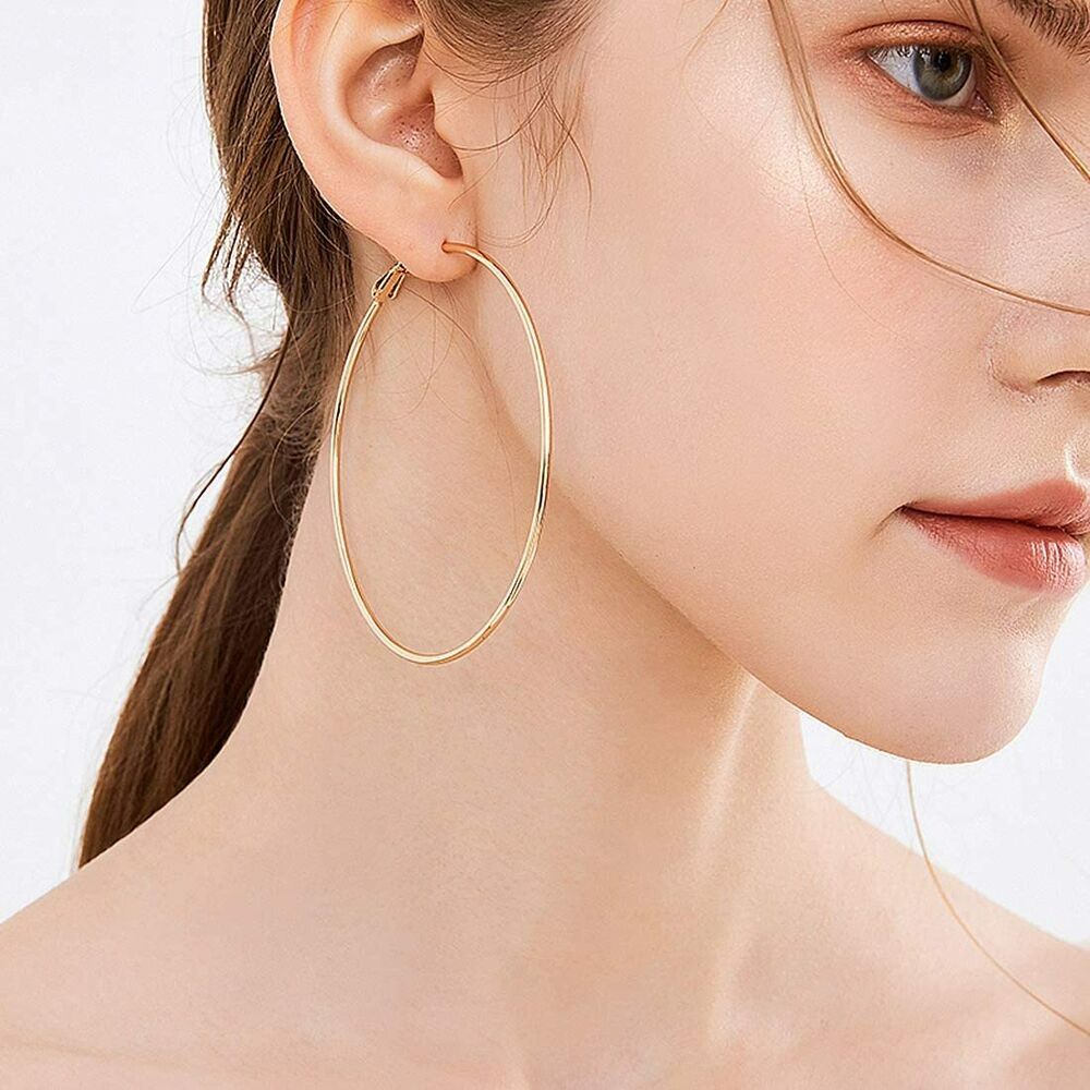 3 Pair Stainless Steel Hoop Earrings