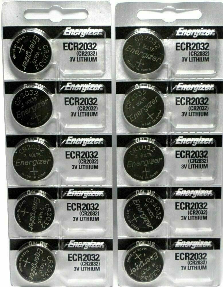 Lot 10 Pcs Fresh Energizer CR2032 3V