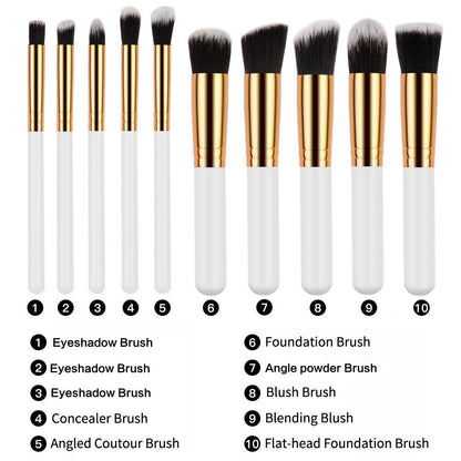 Makeup Brushes Set Cosmetic Brush 10Pcs