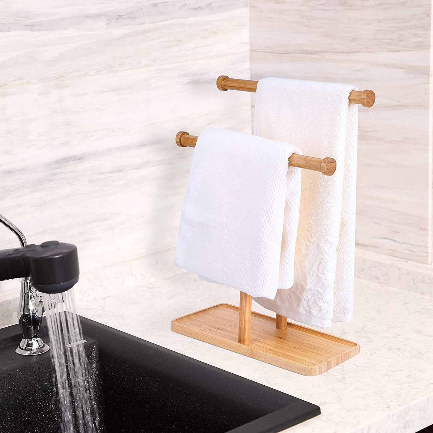 Double-T Hand Towel Holder Stand