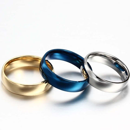 Men Women Titanium Steel Band Ring