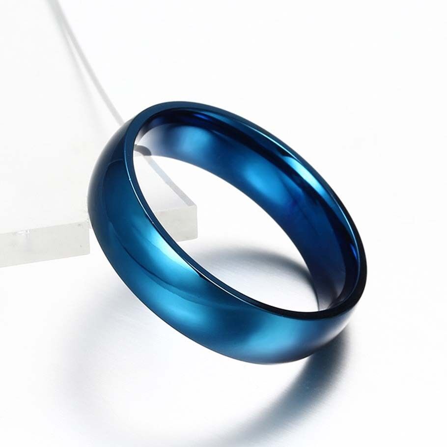 Men Women Titanium Steel Band Ring