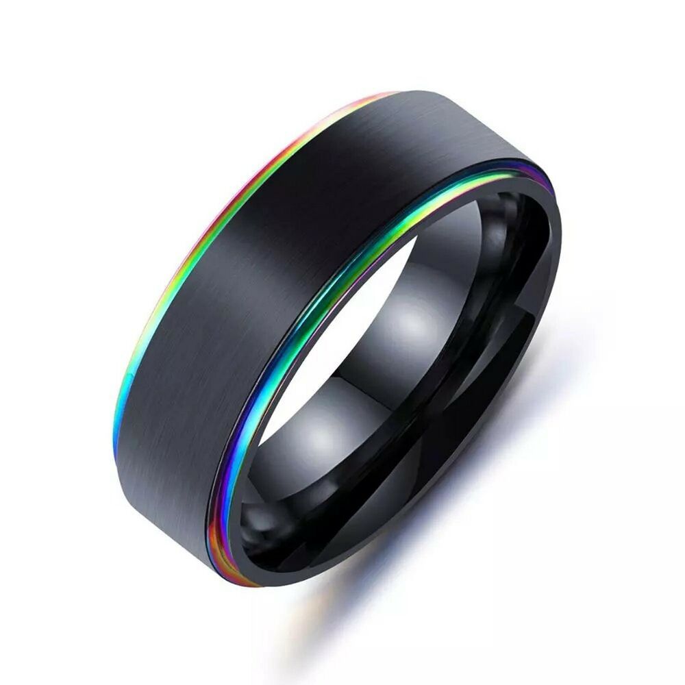 Rainbow Ring Mens Womens