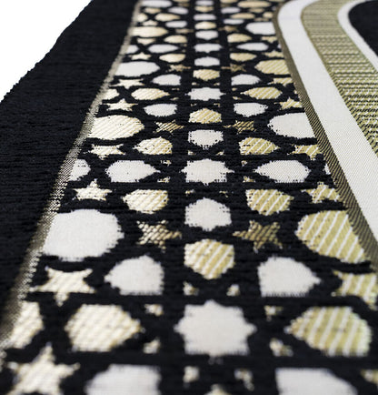 Modefa Turkish Islamic Prayer Mat - Black